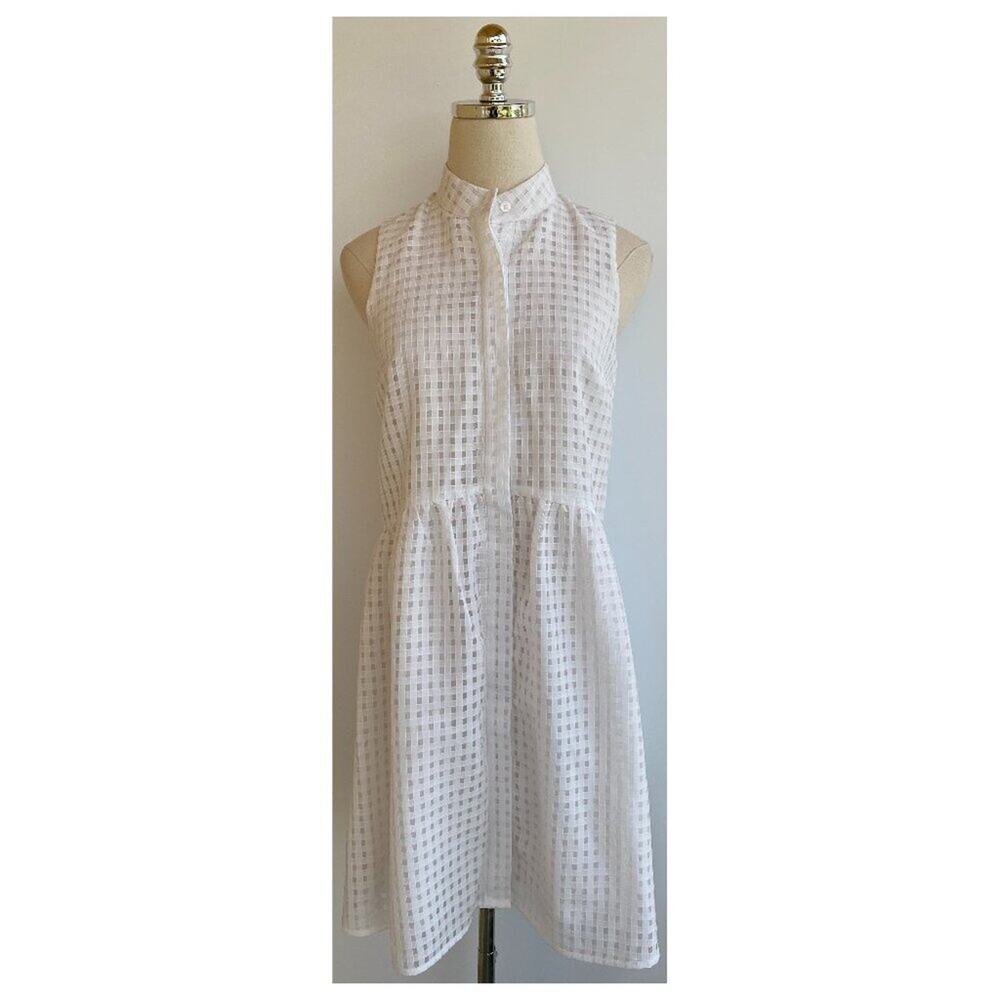 Tuckernuck Sleeveless Waffle Burnout White Shirt Dress sz XS